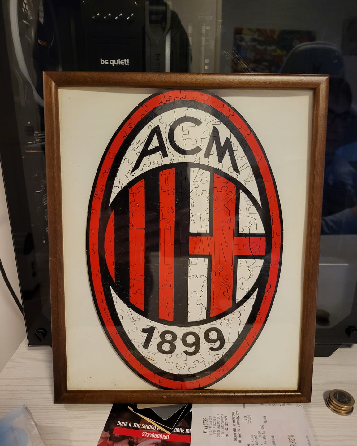 Customer photo review of AC Milan® Logo - Wooden Puzzle