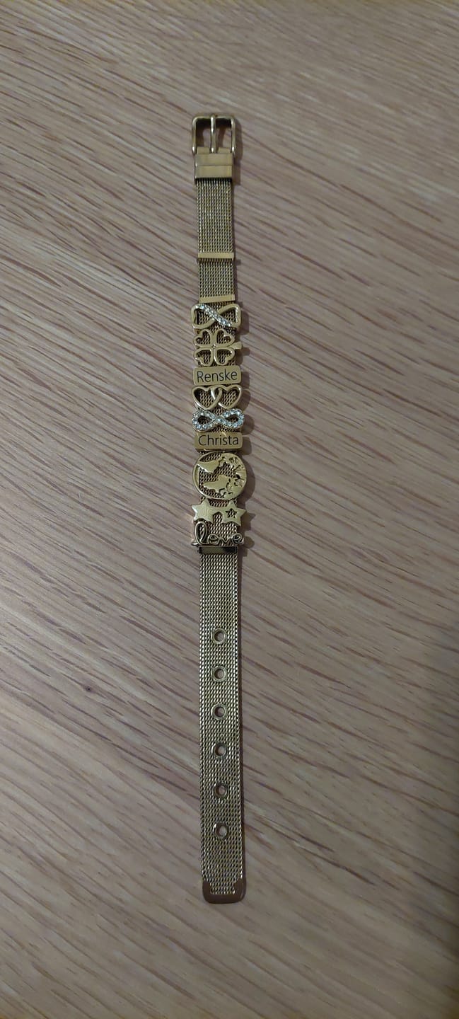Customer photo review of Mesh bracelet gold