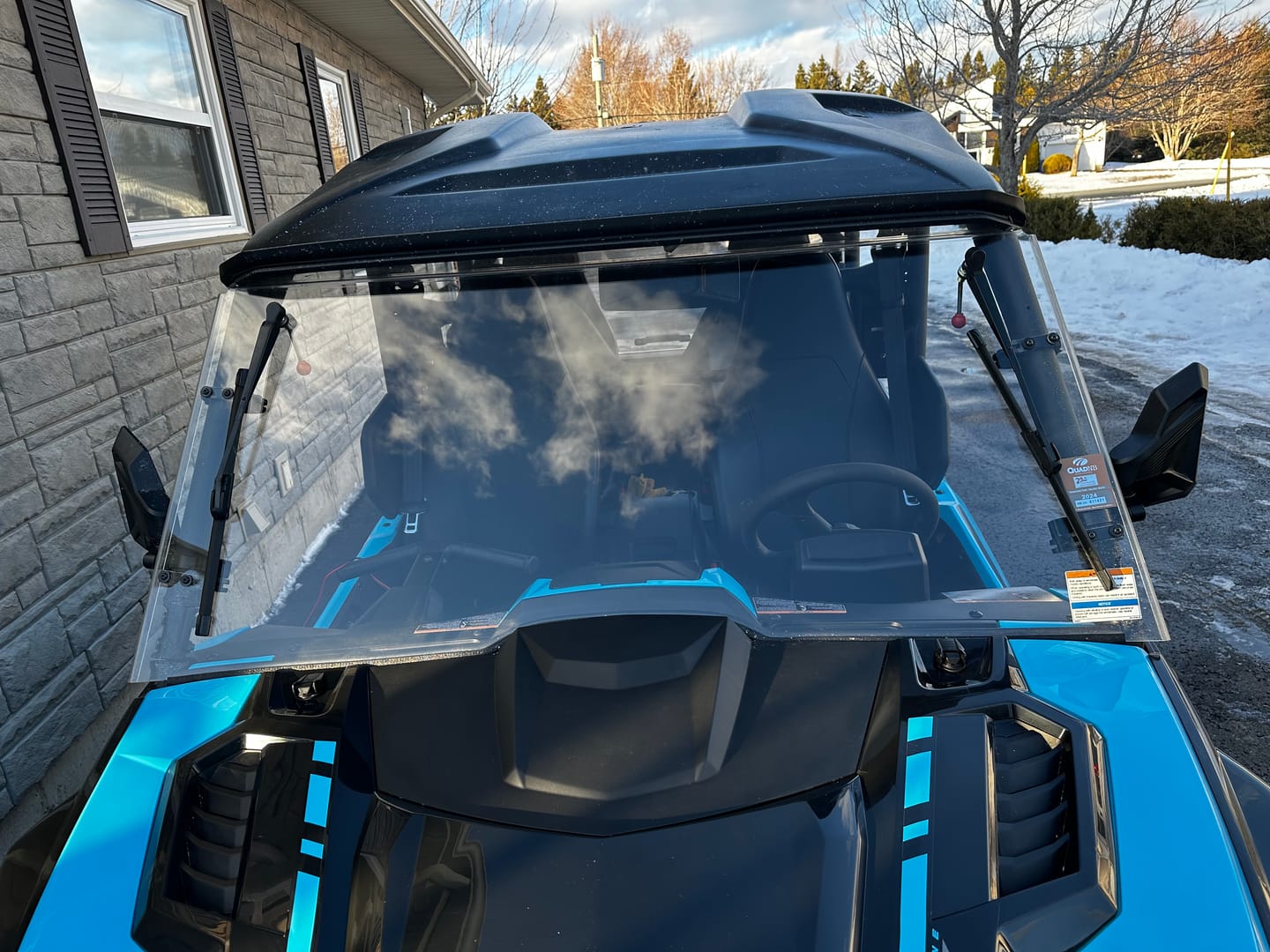 Customer photo review of UTV Hand Operated Manual Windshield Wiper Kit
