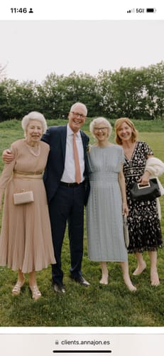 Customer photo review of Beaded Cap Sleeve Column Midi Dress