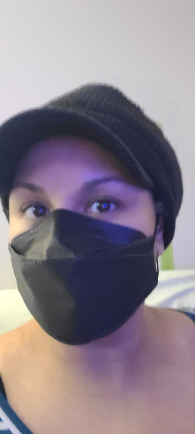 Customer photo review of N95 Respirator Face Mask Made in Canada (Large)