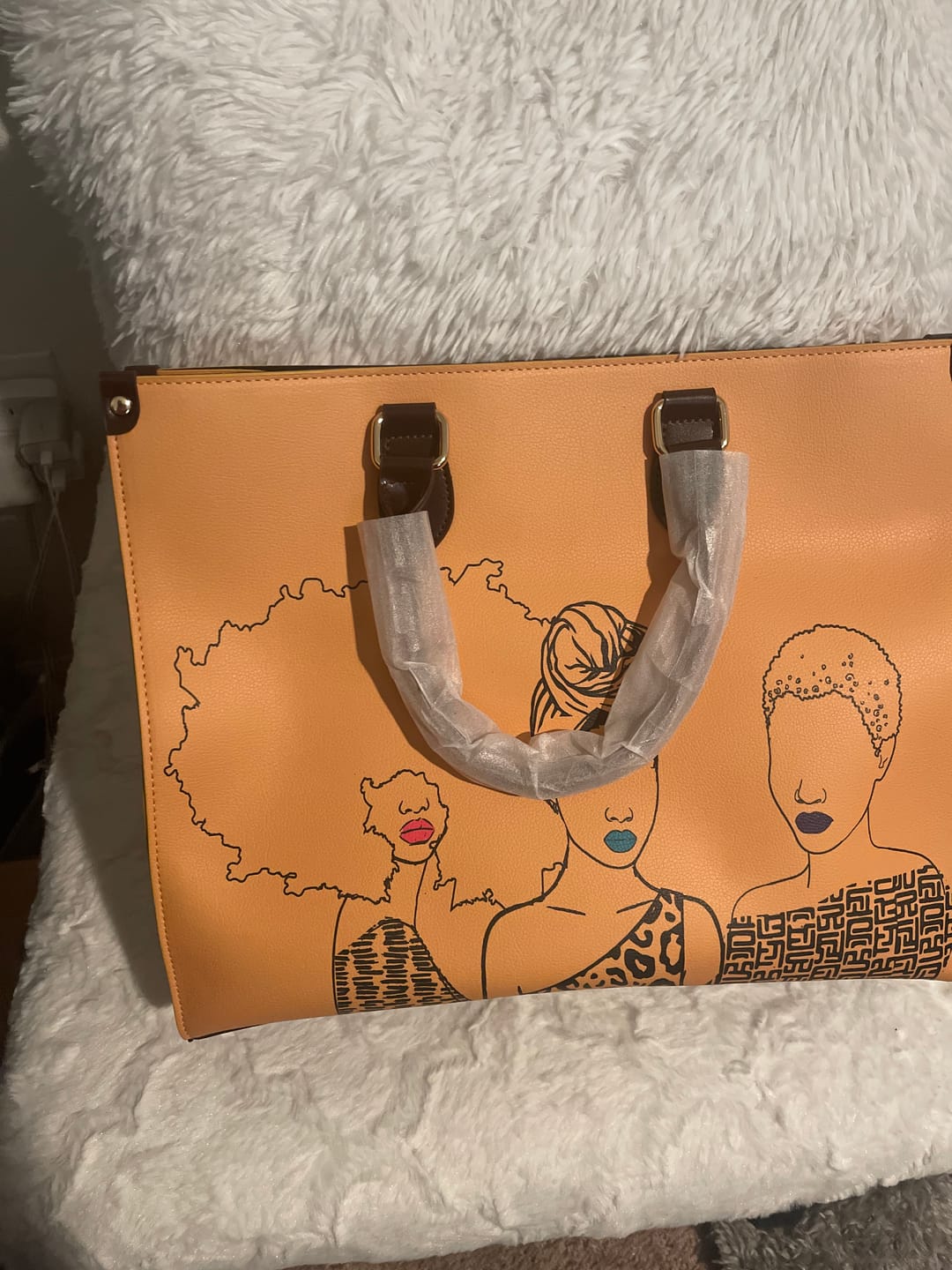 Customer photo review of Mahogany Tote Bag