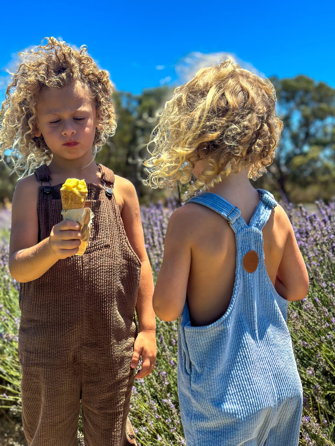Customer photo review of Organic "Oakley" Overalls - Size 3-6