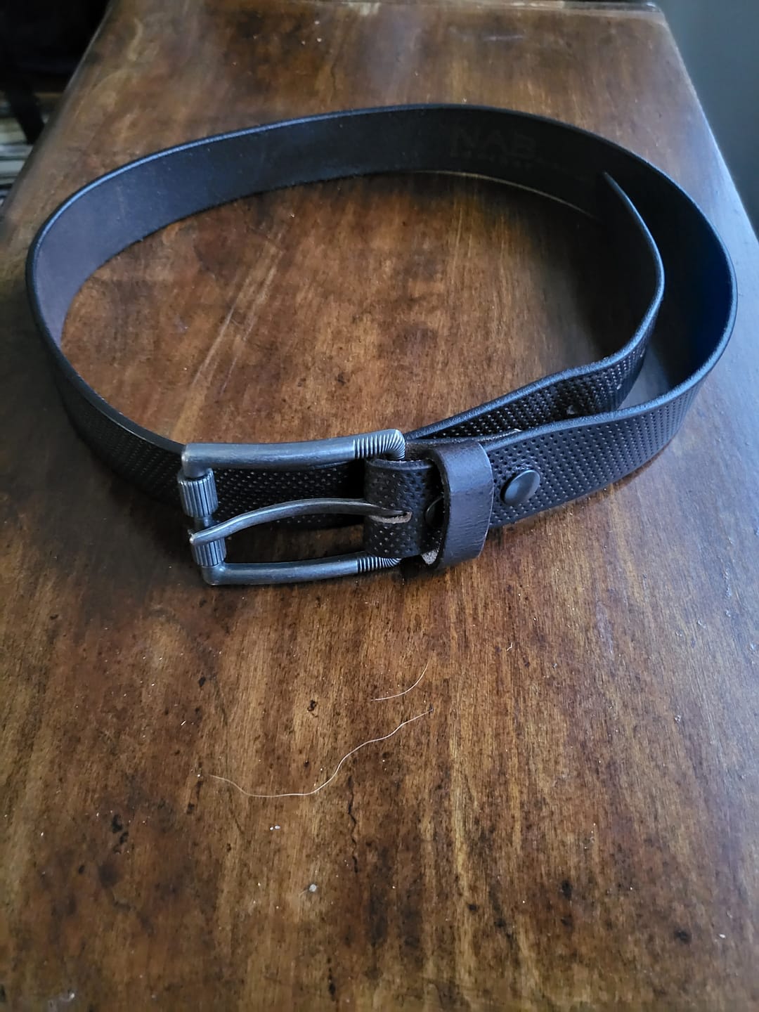 Customer photo review of Steampunk Belt- Brown Heavy Duty Full Grain Leather Belt