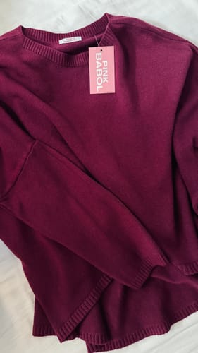 Customer photo review of Maglione oversize calda viscosa lungo dietro