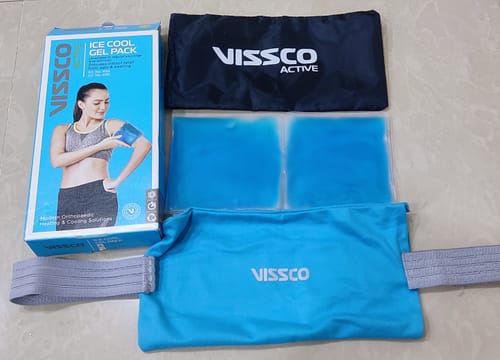 Customer photo review of Icecool Gel Pack | Re-Freezable for Instant Pain Relief & Swelling (Blue)