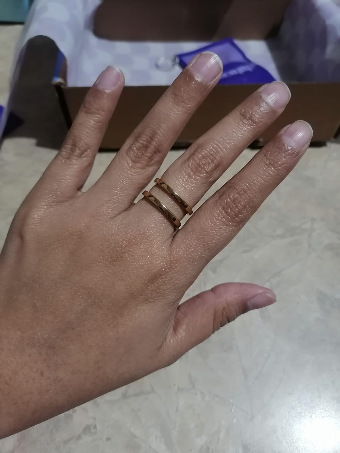 Customer photo review of Anillo Tiara