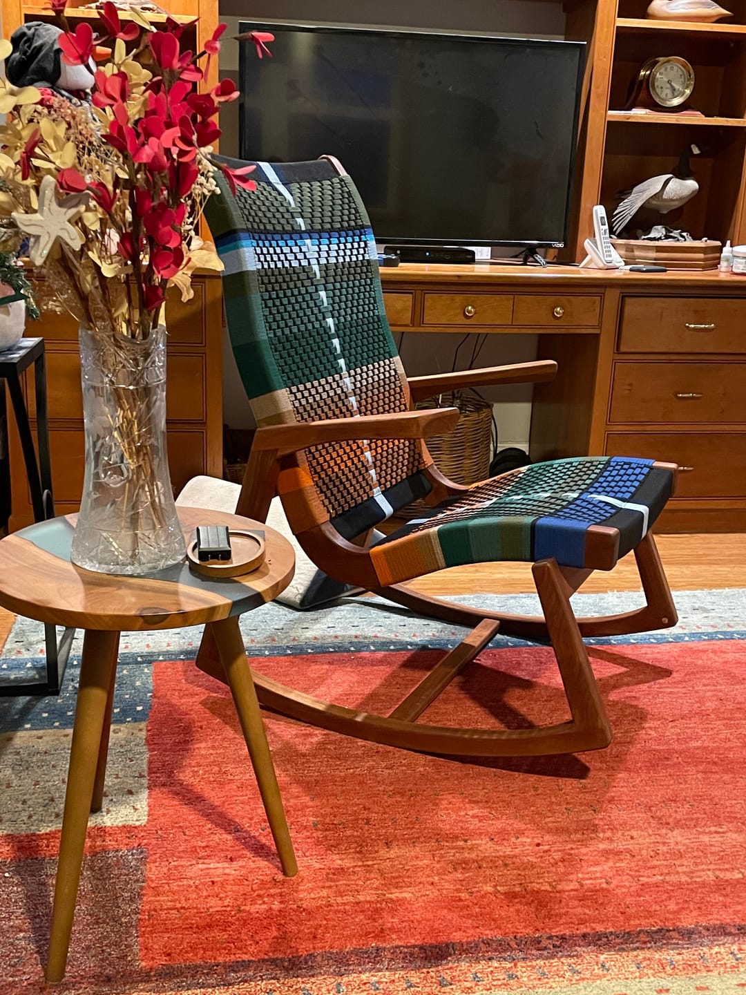 Customer photo review of Amador Rocking Chair | Mot Mot Pattern