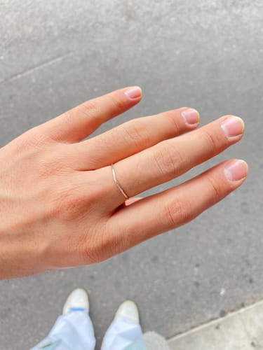 Customer photo review of Smooth Stacking Ring