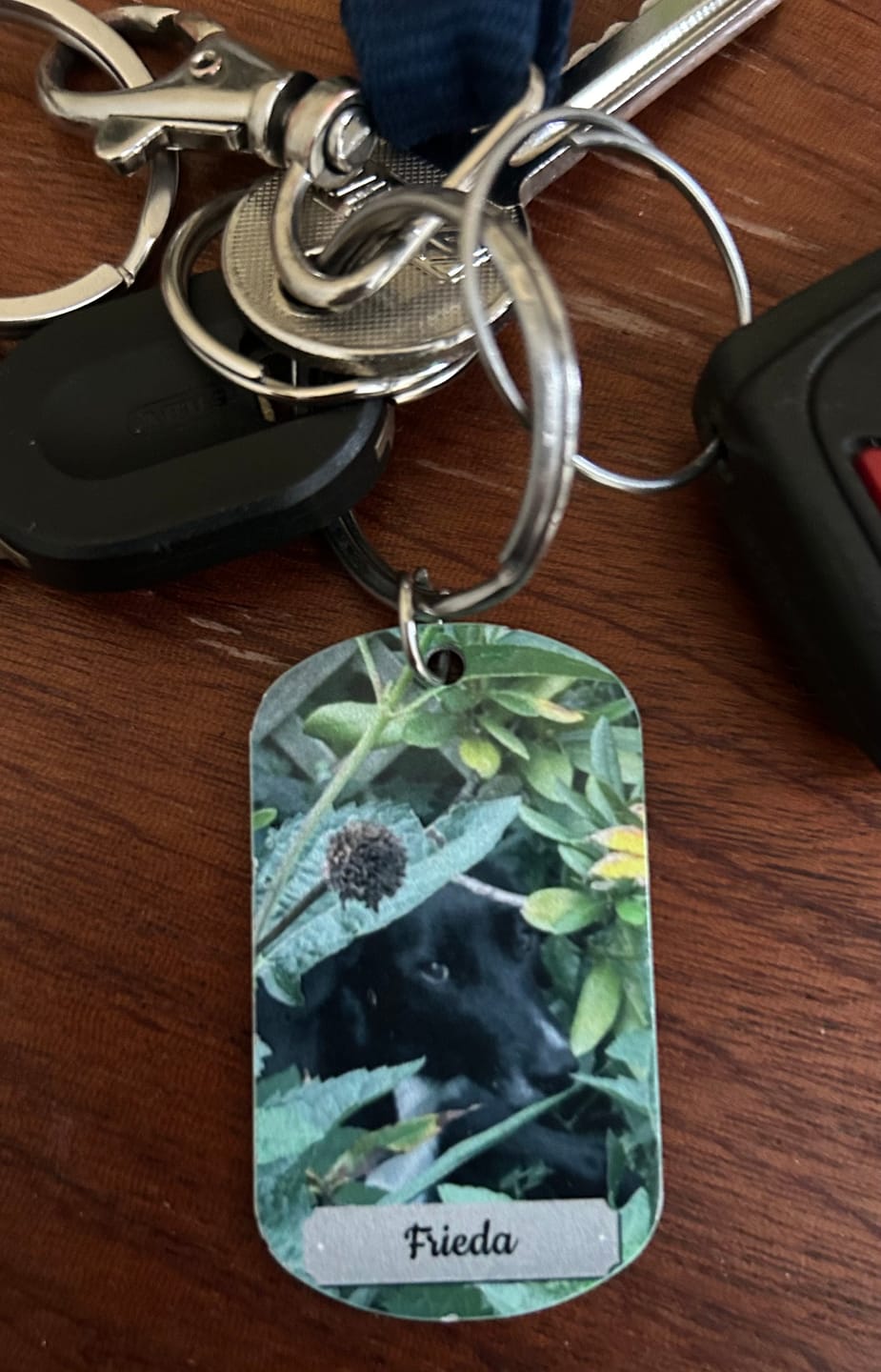 Customer photo review of Doppeltes Foto - Individueller Dog Tag Schlüsselanhänger