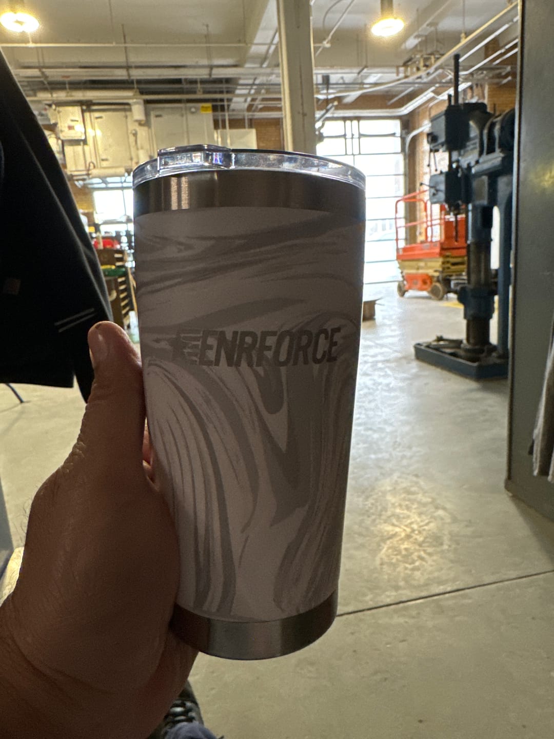 Customer photo review of 20 OZ Soft Matte Tumbler