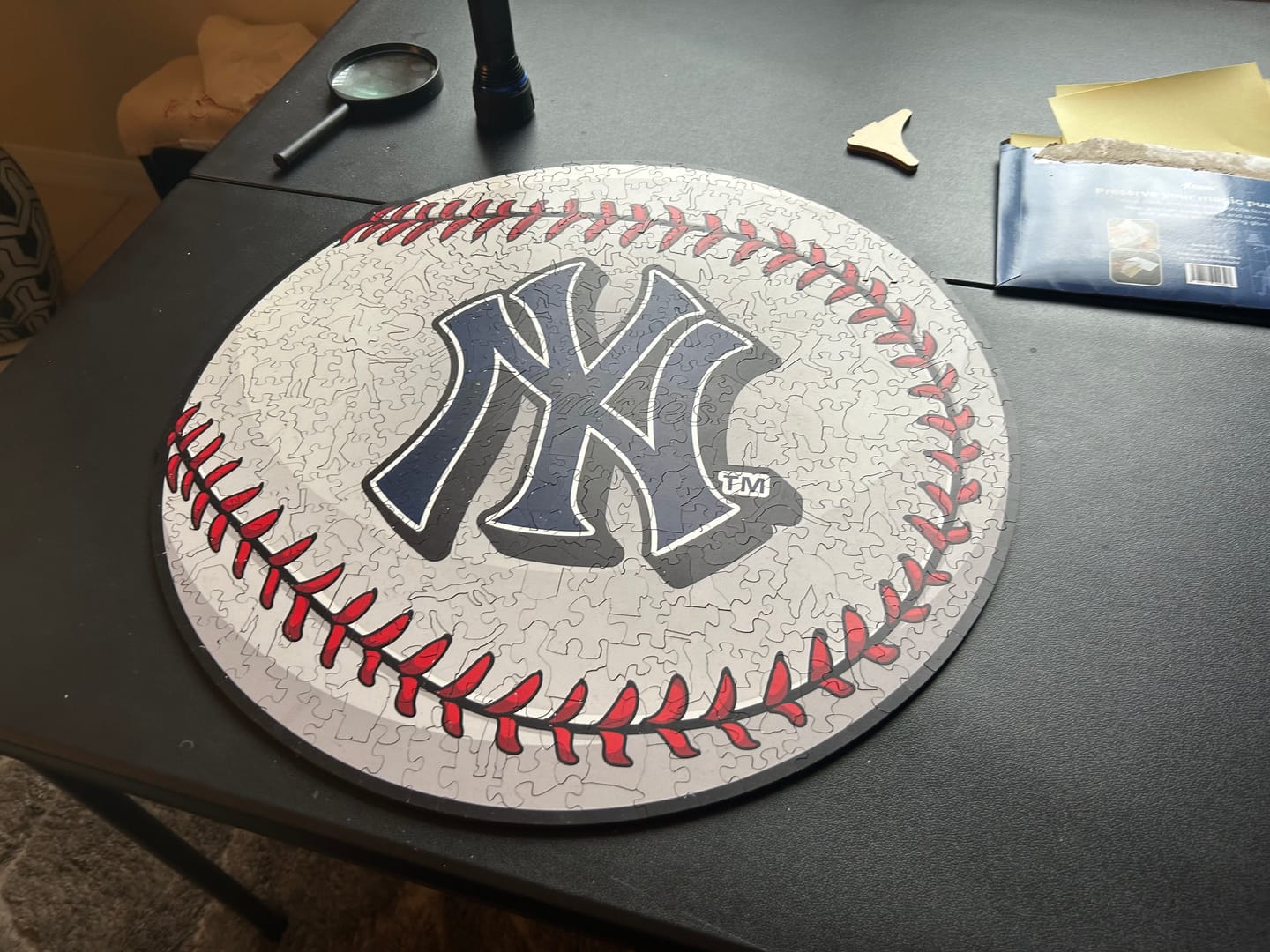 Customer photo review of New York Yankees™ - Wooden Puzzle