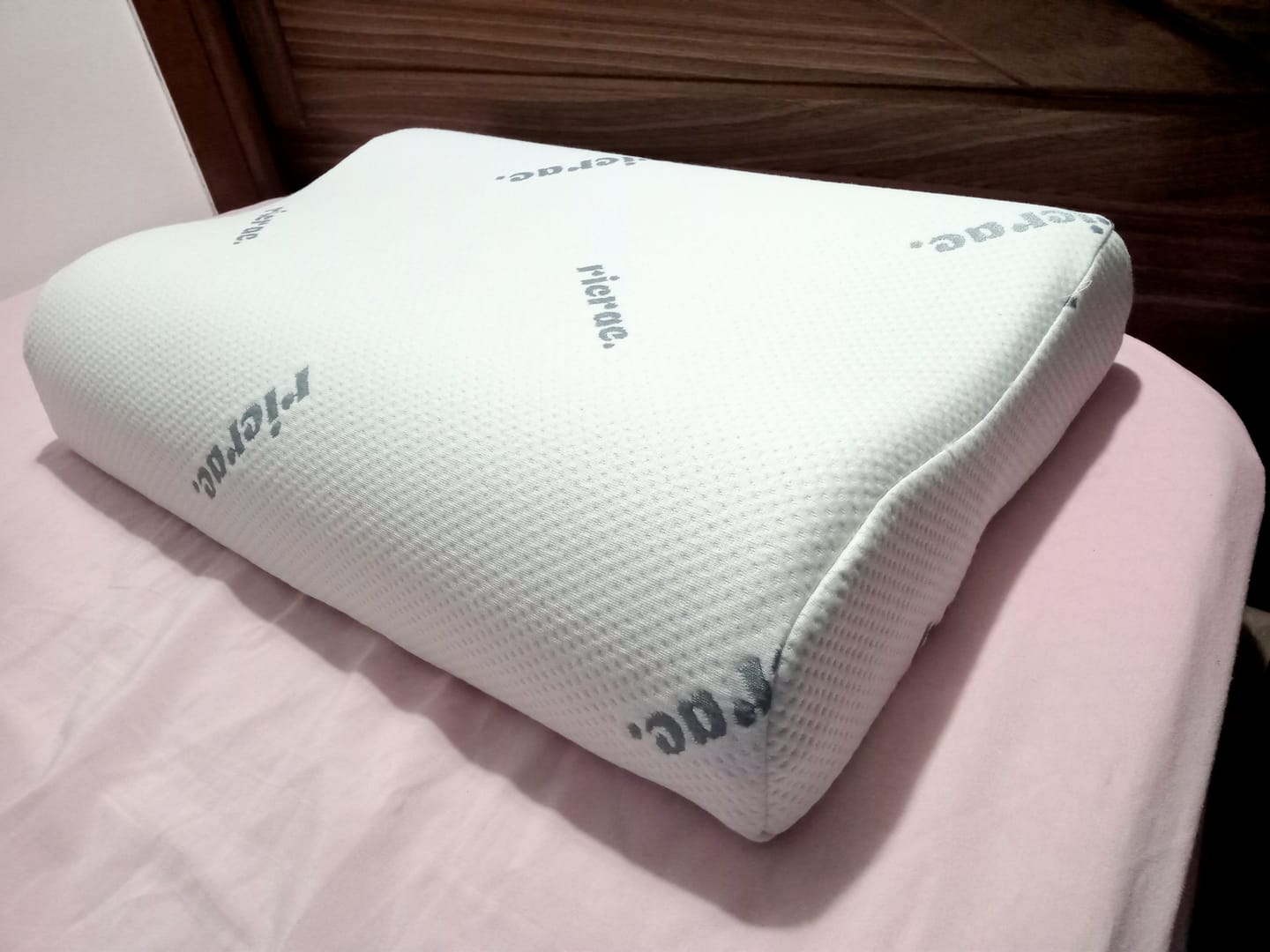 Customer photo review of Wavy Memory Foam Pillow