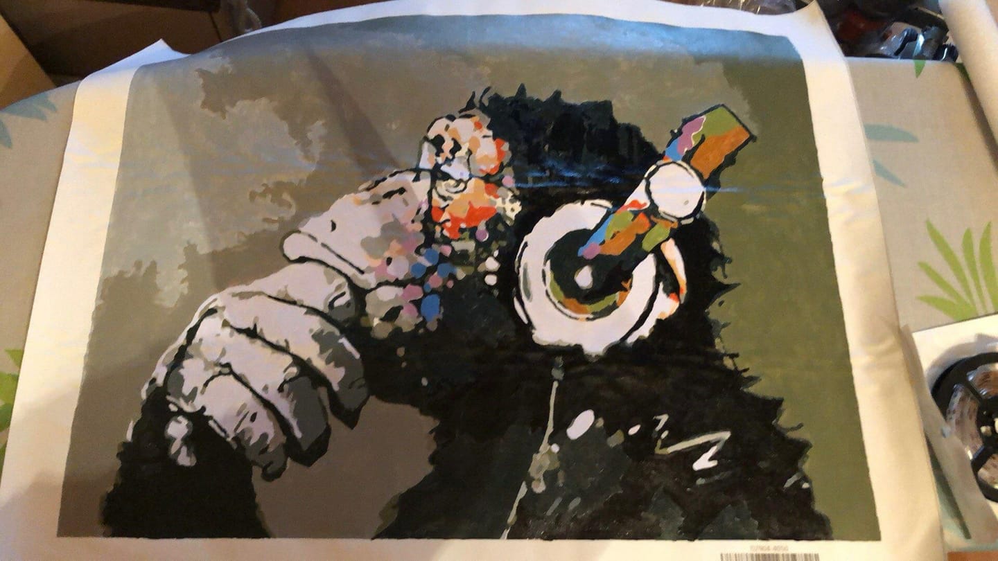 Customer photo review of Abstract Monkey