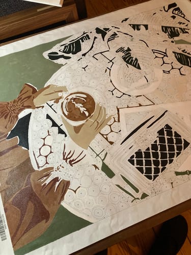 Customer photo review of DIY - UNAMULI PREMIUM Malen nach Zahlen Set