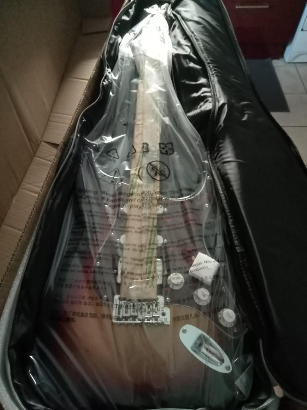 Customer photo review of Donner DST-152 Guitare électrique set débutant ST Type