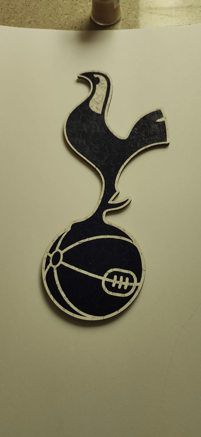 Customer photo review of Tottenham Hotspur FC® Logo - Wooden Puzzle