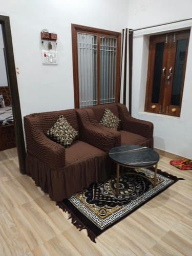 Customer photo review of 2024 Turkish Bubble Frill Sofa Covers : Coffee
