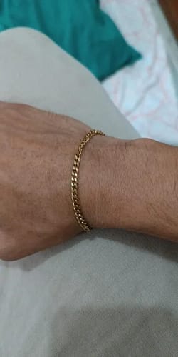 Customer photo review of Cuban Bracelet (Gold) 3MM