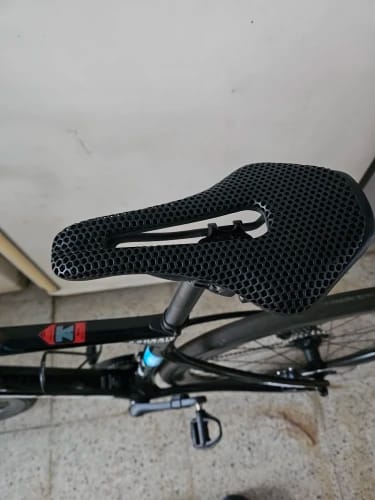 Customer photo review of CarbonXP Fiber Bicycle Saddle - 3D Printed Seat Cushion - Ultralight - Hollow Comfortable Breathable