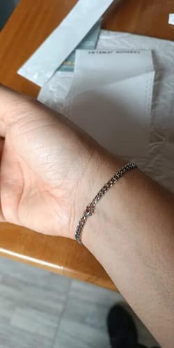 Customer photo review of Cuban Bracelet (Silver) 3MM