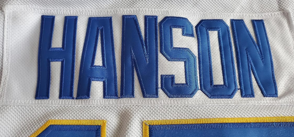 Customer photo review of Charleston Chiefs Hanson Brothers Hockey Jersey