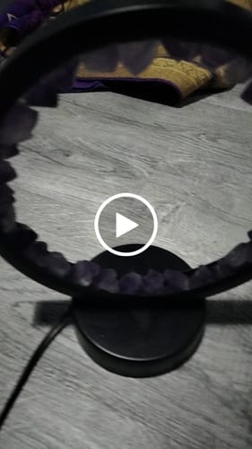 Customer video review of Lampe LED Lueur Sacrée en Pierre Naturelle