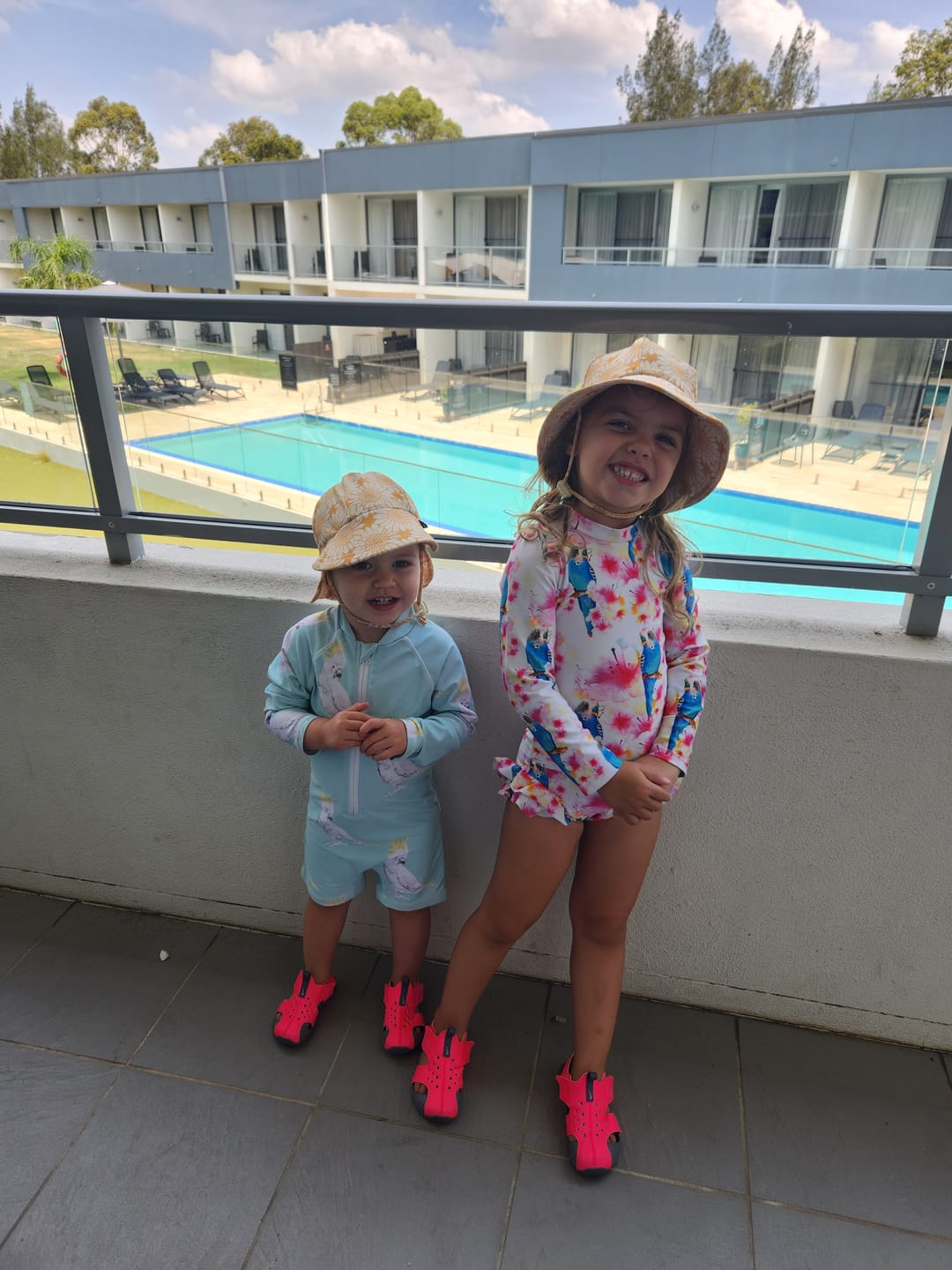 Customer photo review of Green Cockatoo Unisex Zip Swimmers