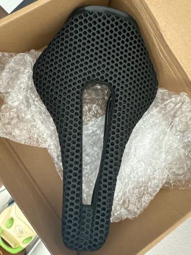 Customer photo review of CarbonXP Fiber Bicycle Saddle - 3D Printed Seat Cushion - Ultralight - Hollow Comfortable Breathable