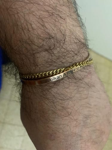 Customer photo review of Cuban Bracelet (Gold) 3MM