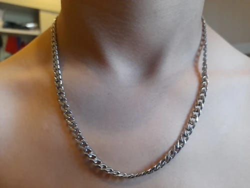 Customer photo review of Cuban Chain (Silver) 5MM
