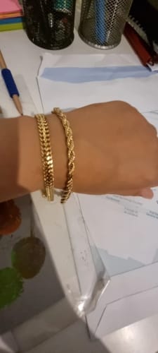 Customer photo review of Rope Bracelet (Gold) 5MM