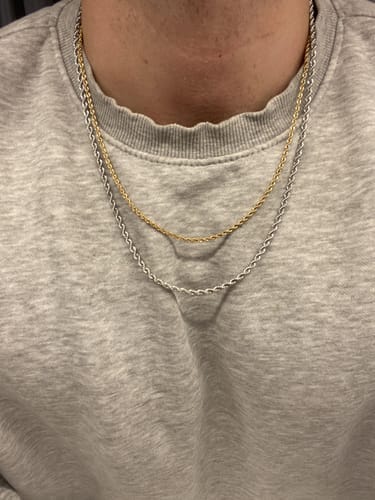 Customer photo review of Rope Chain (Silver) 3MM