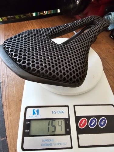 Customer photo review of CarbonXP Fiber Bicycle Saddle - 3D Printed Seat Cushion - Ultralight - Hollow Comfortable Breathable