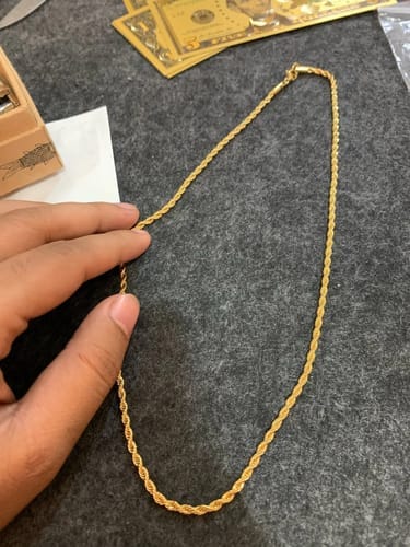 Customer photo review of Rope Chain (Gold) 3MM