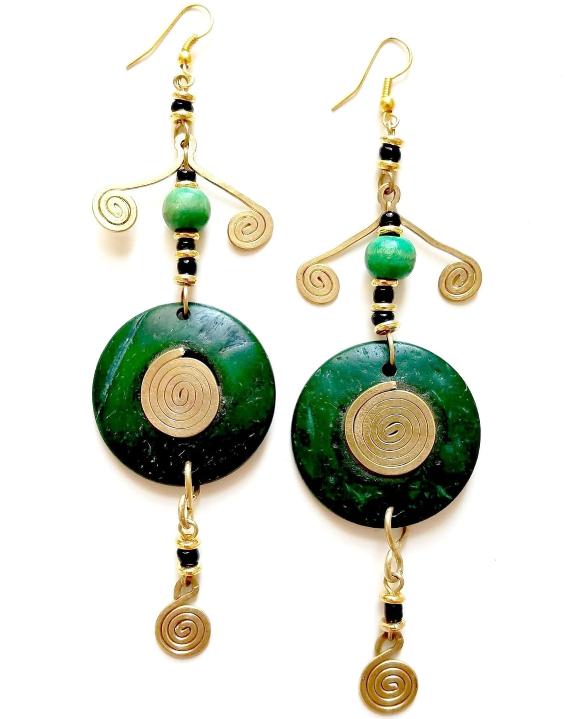 Customer photo review of Treetop Nzete African Earrings