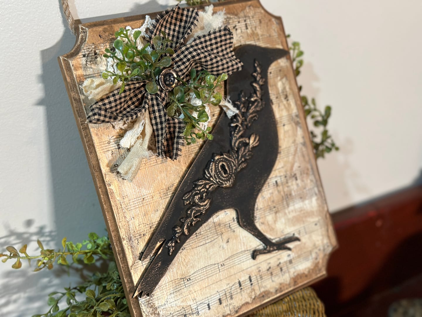 Customer photo review of Unfinished Wood Crow Shape - Bird - Wildlife - Craft - up to 24" DIY