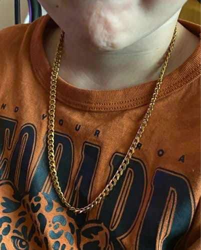 Customer photo review of Cuban Chain (Gold) 5MM
