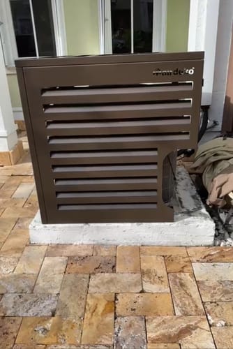 Customer photo review of Central AC Cover - Bronze