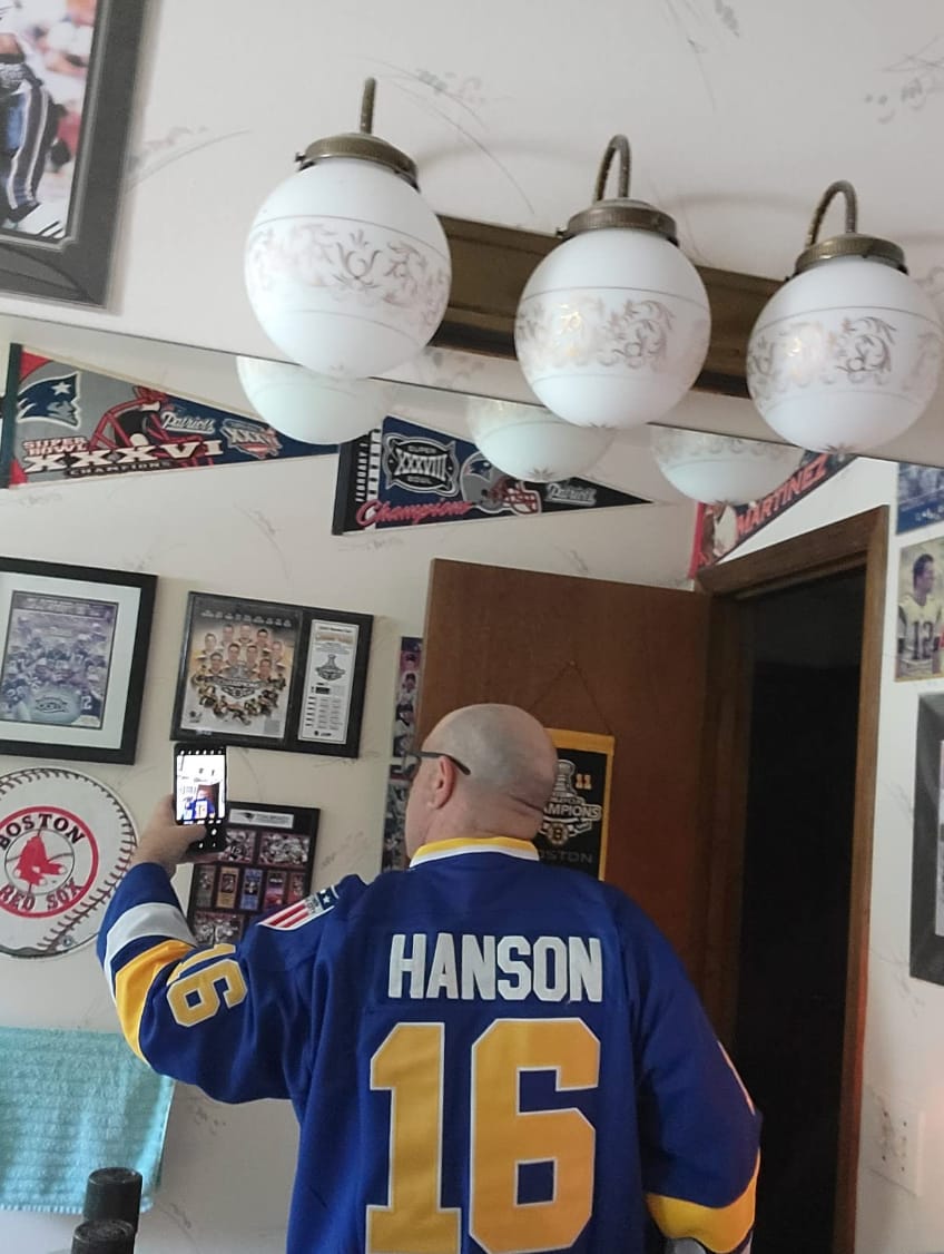 Customer photo review of Charleston Chiefs Hanson Brothers Hockey Jersey