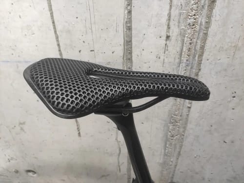 Customer photo review of Carbon Fiber Bicycle Saddle - 3D Printed Seat Cushion - Ultralight - Hollow Comfortable Breathable