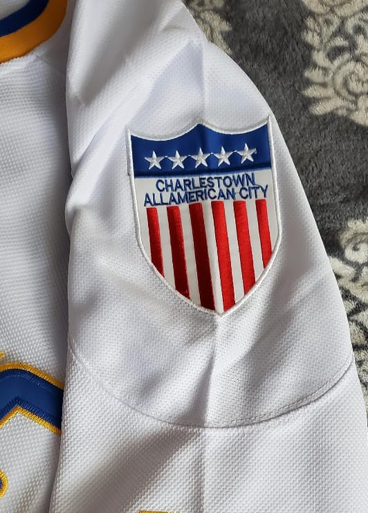 Customer photo review of Charleston Chiefs Hanson Brothers Hockey Jersey