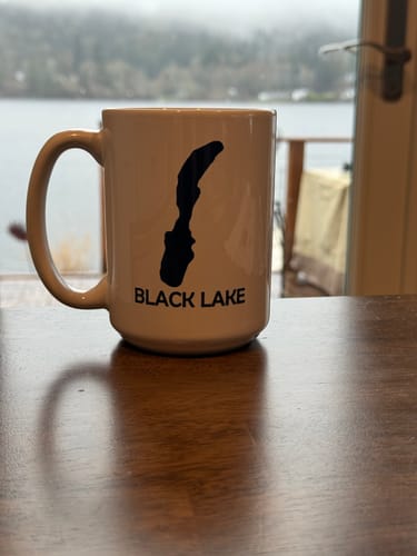 Customer photo review of Custom Lake Mug White 15oz.