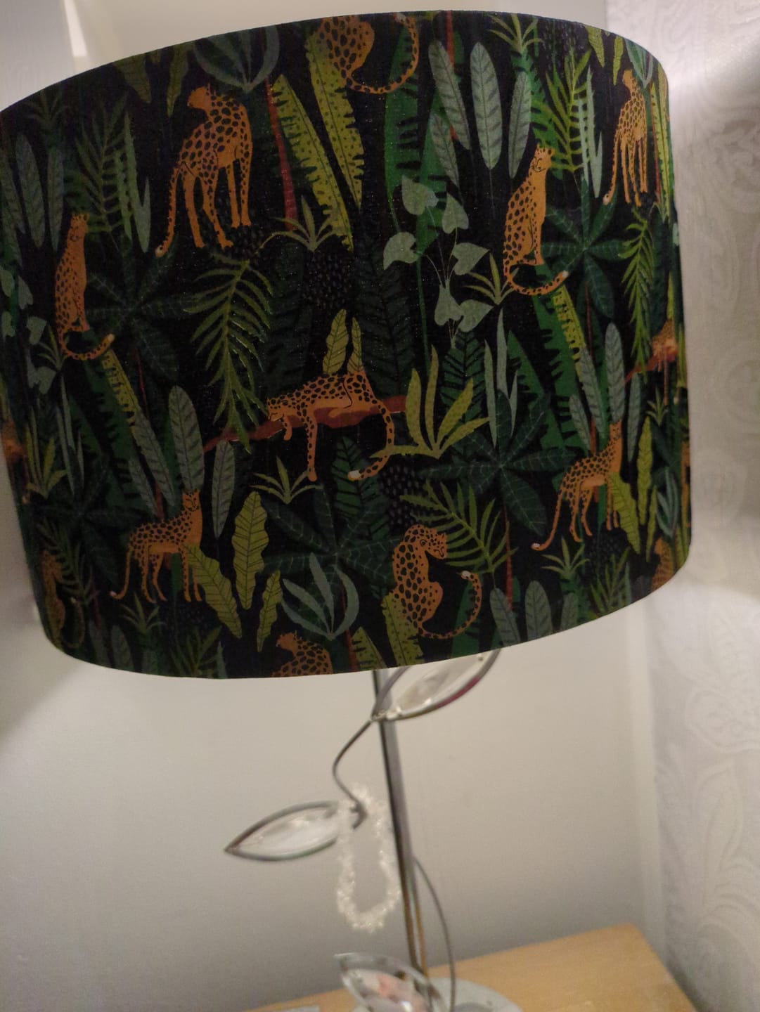 Customer photo review of Jungle Leopards Rose & Hubble Cotton Poplin Fabric