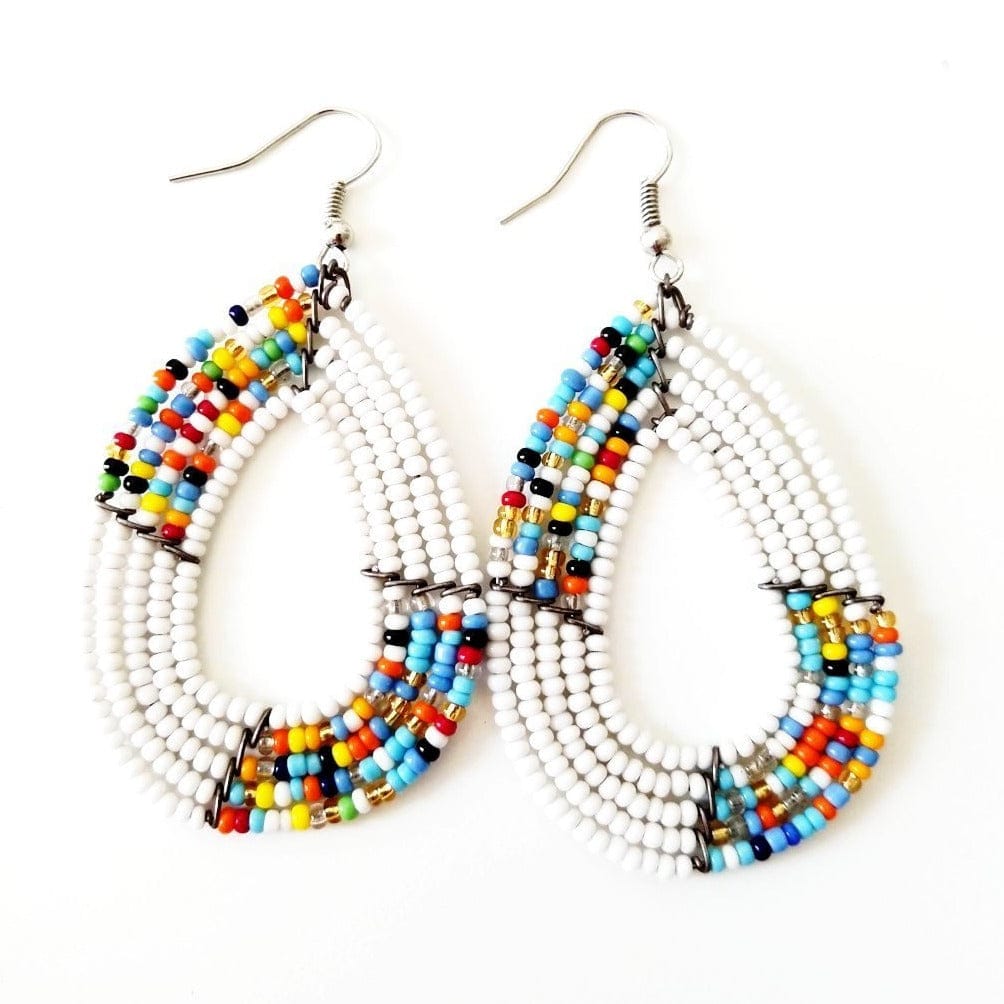 Customer photo review of Kajiado Beaded African Earring