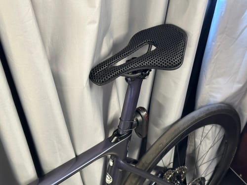 Customer photo review of CarbonXP Fiber Bicycle Saddle - 3D Printed Seat Cushion - Ultralight - Hollow Comfortable Breathable
