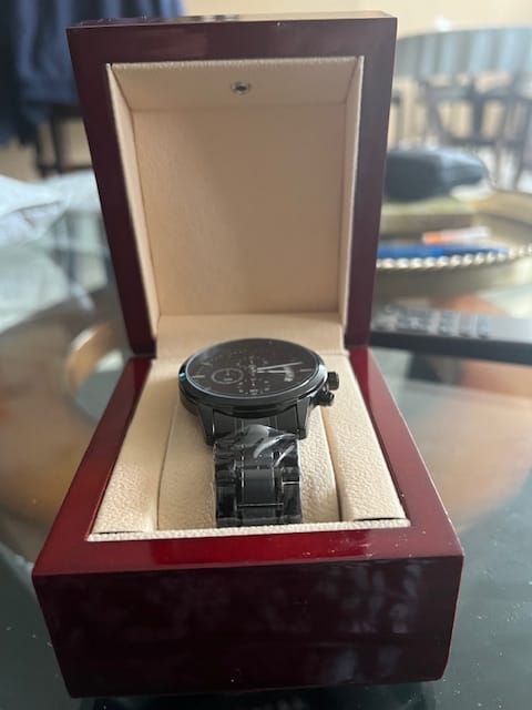 Customer photo review of To My Grandson - Engraved Premium Watch - SS233