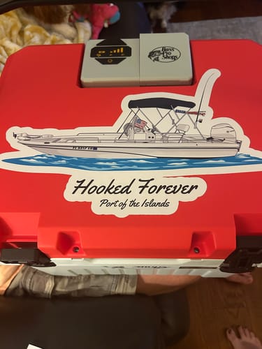 Customer photo review of Custom Boat Stickers
