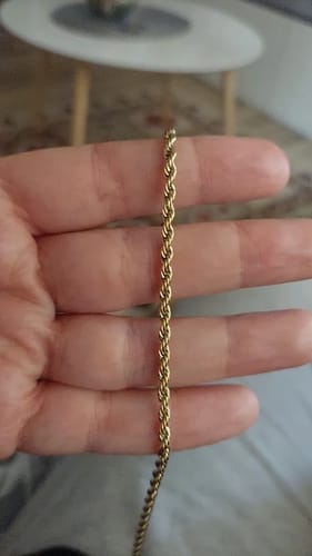 Customer photo review of Rope Chain (Gold) 3MM