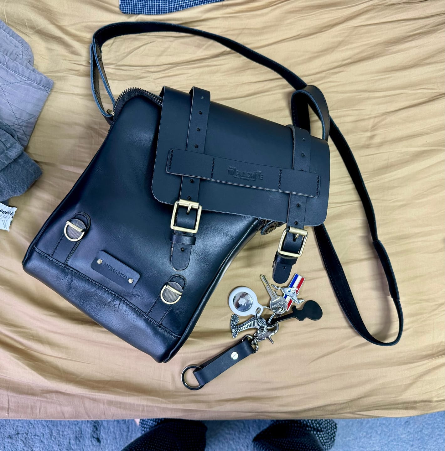 Customer photo review of key fob with metallic black